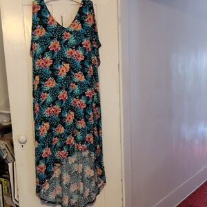 Floral Sleeveless Dress/Bathing Suit Cover-up